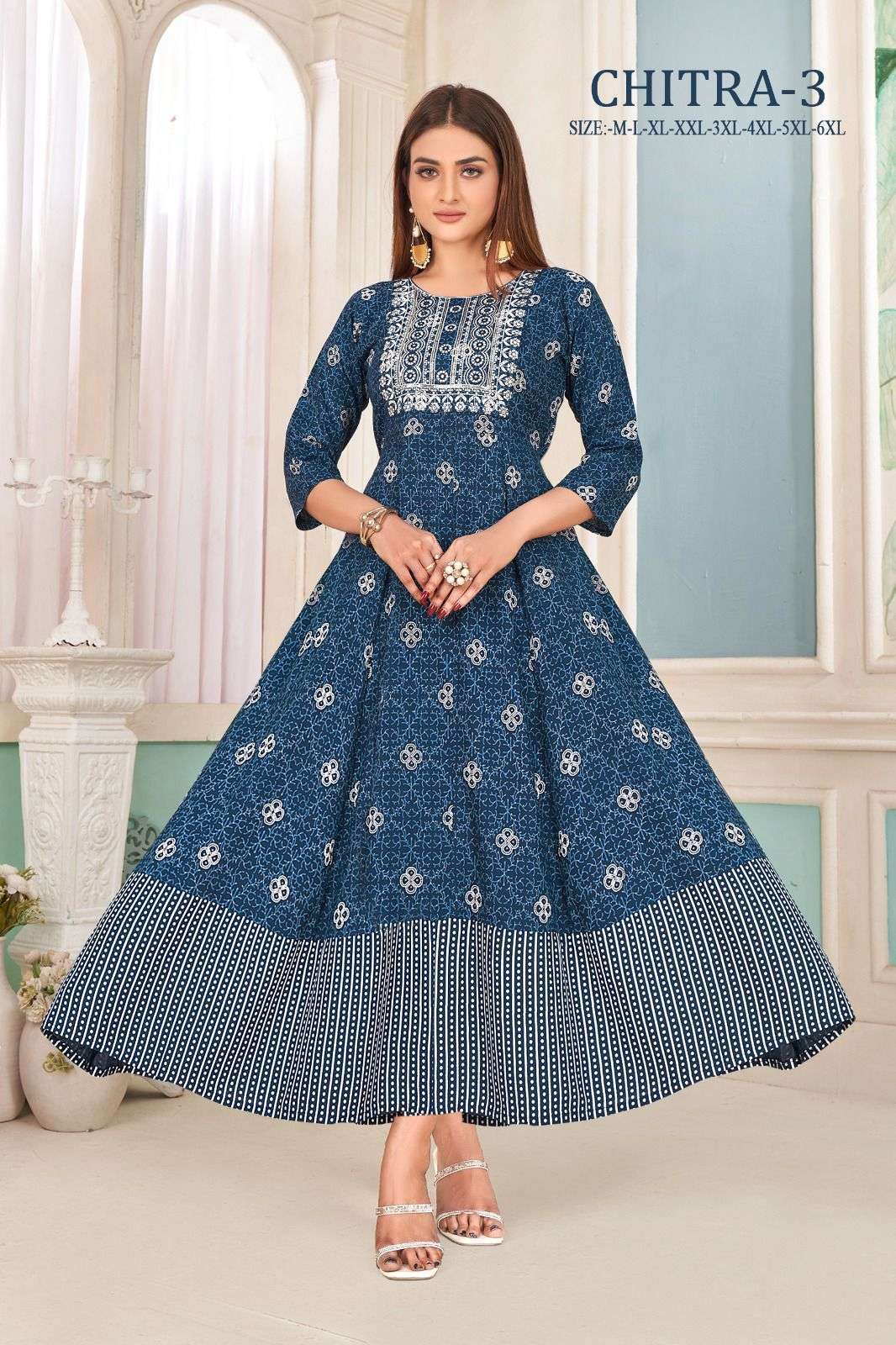 Cotton anarkali best sale suits wholesale