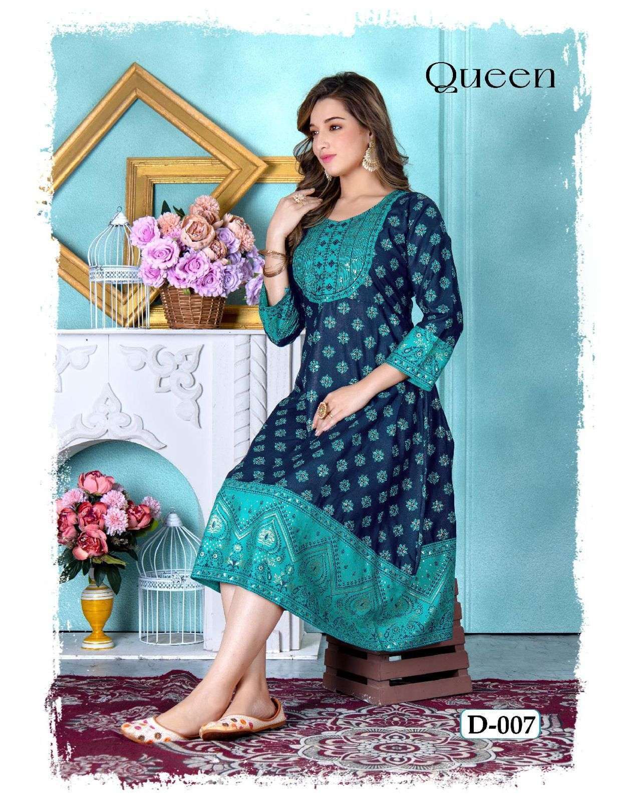 Plain shop anarkali kurti