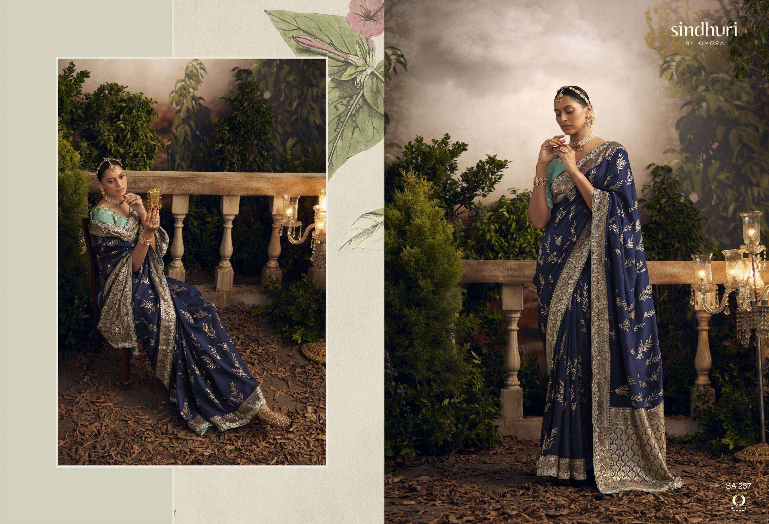 Buy Radha Rani BalckColor at Rs. 650 online from Surati Fabric designer  sarees : SF-RR-B1