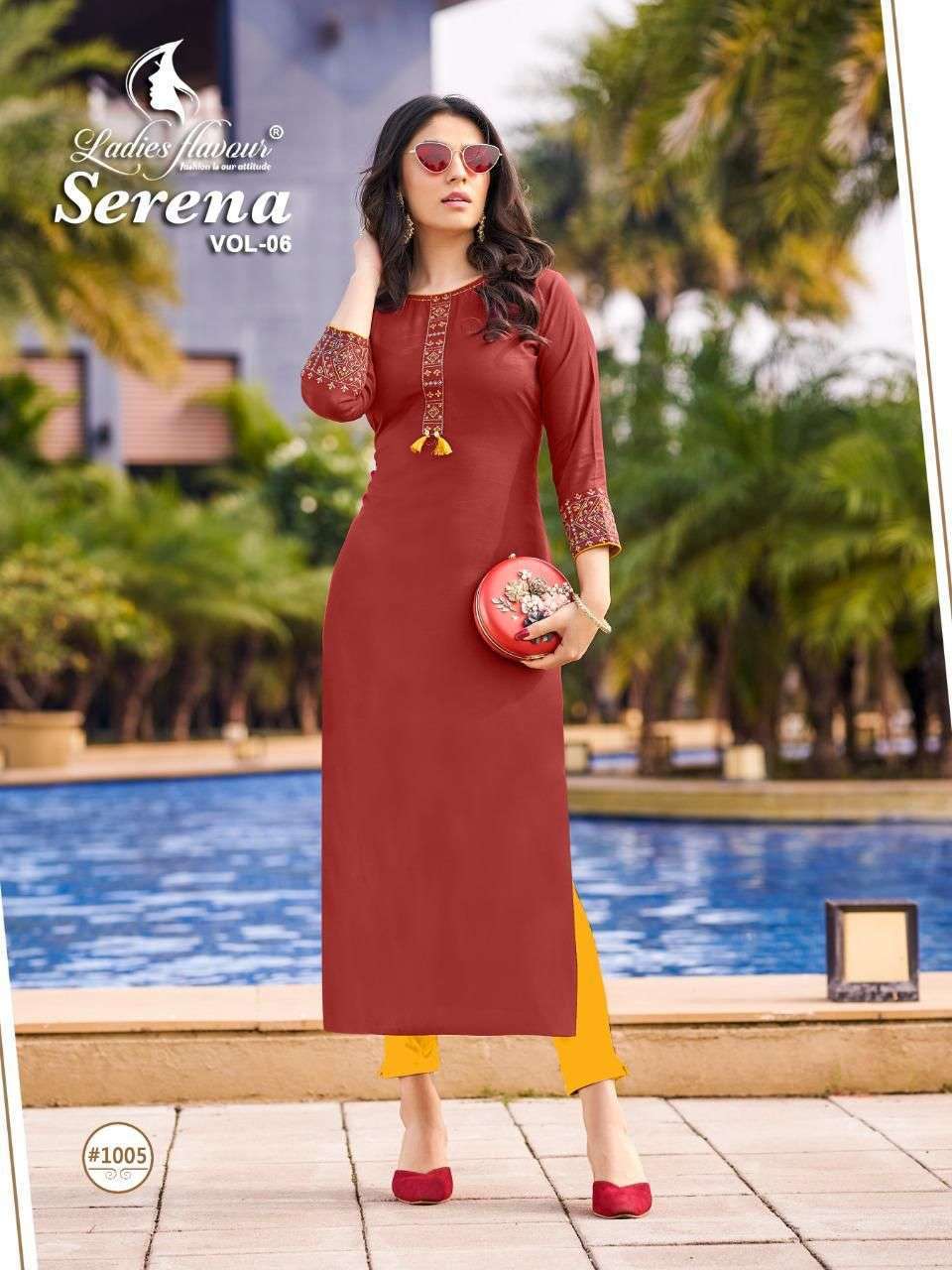 Ladies Flavour Serena Vol-6 Branded Kurti Wholesale collection in india