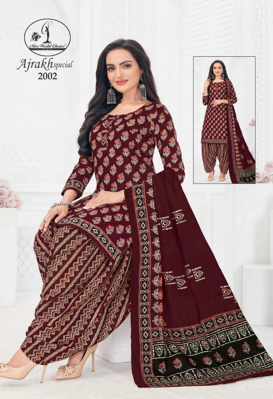 Ajrakh Special Vol-2 Miss World Choice Cotton Dress Material – Kavya Style  Plus