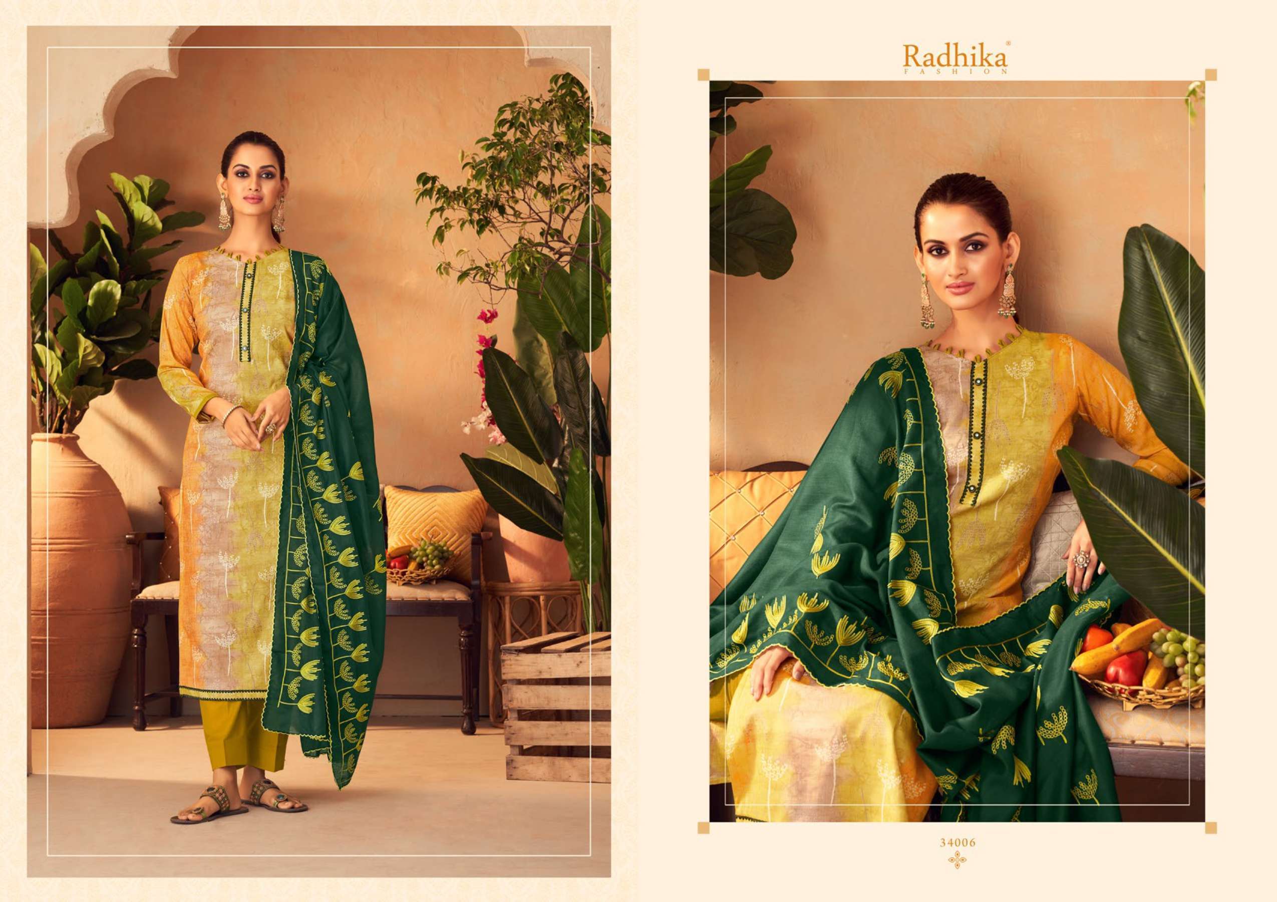 Radhika Blossom 11 Ready Made Kurti Pant Dupatta Wholesale market in india