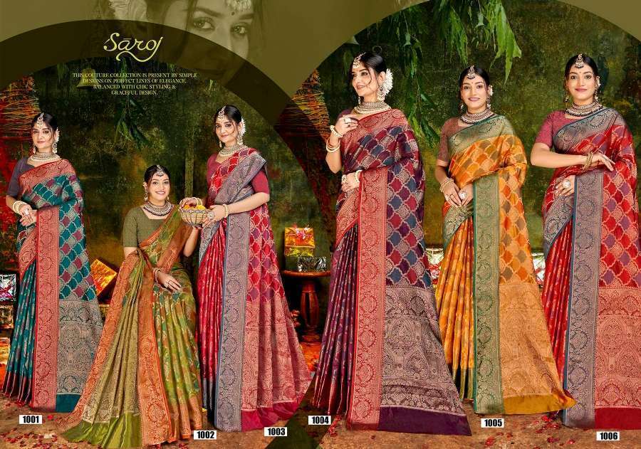 saroj swarn mahotsav vol 13 designer soft organza saree wholesale collection in india 5 2023 11 27 11 52 53