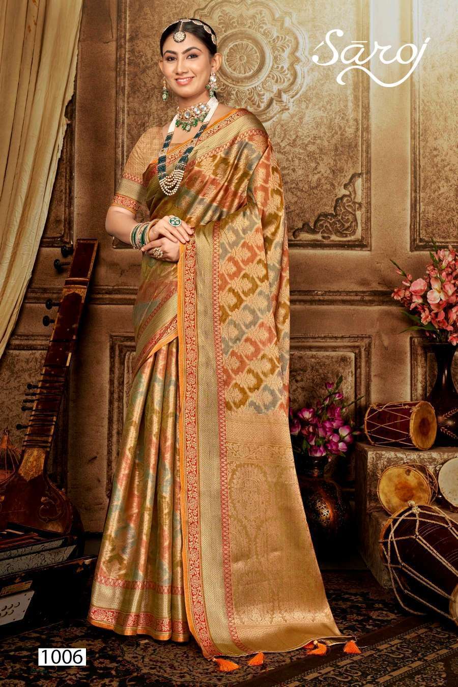 Organza sarees online wholesale