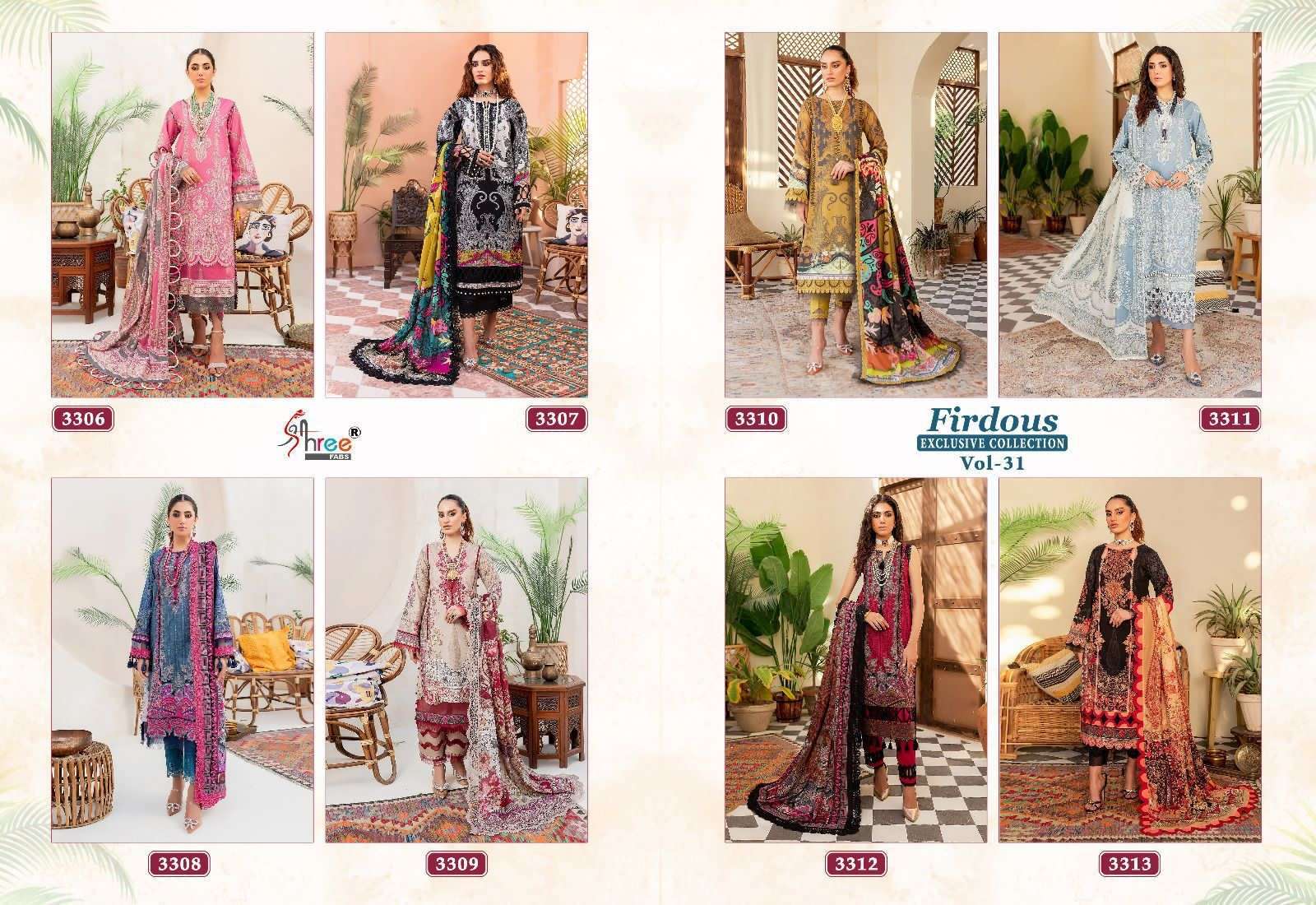 FIRDOUS EXCLUSIVE COLLECTION VOL-31 COTTON Indian Salwar Kameez Boutiques