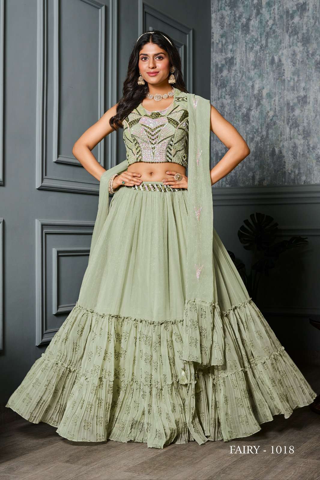 Green Colour Zeeya Mehak Wedding Wear Wholesale Designer Lehenga Choli  Catalog 7002 - The Ethnic World