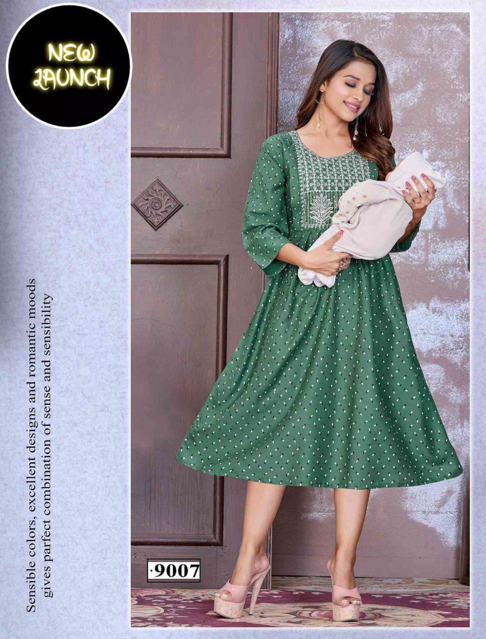 Half Sleeve Ladies Frock Style Designer Kurtis, m to 5xl at Rs 762 in  Ahmedabad