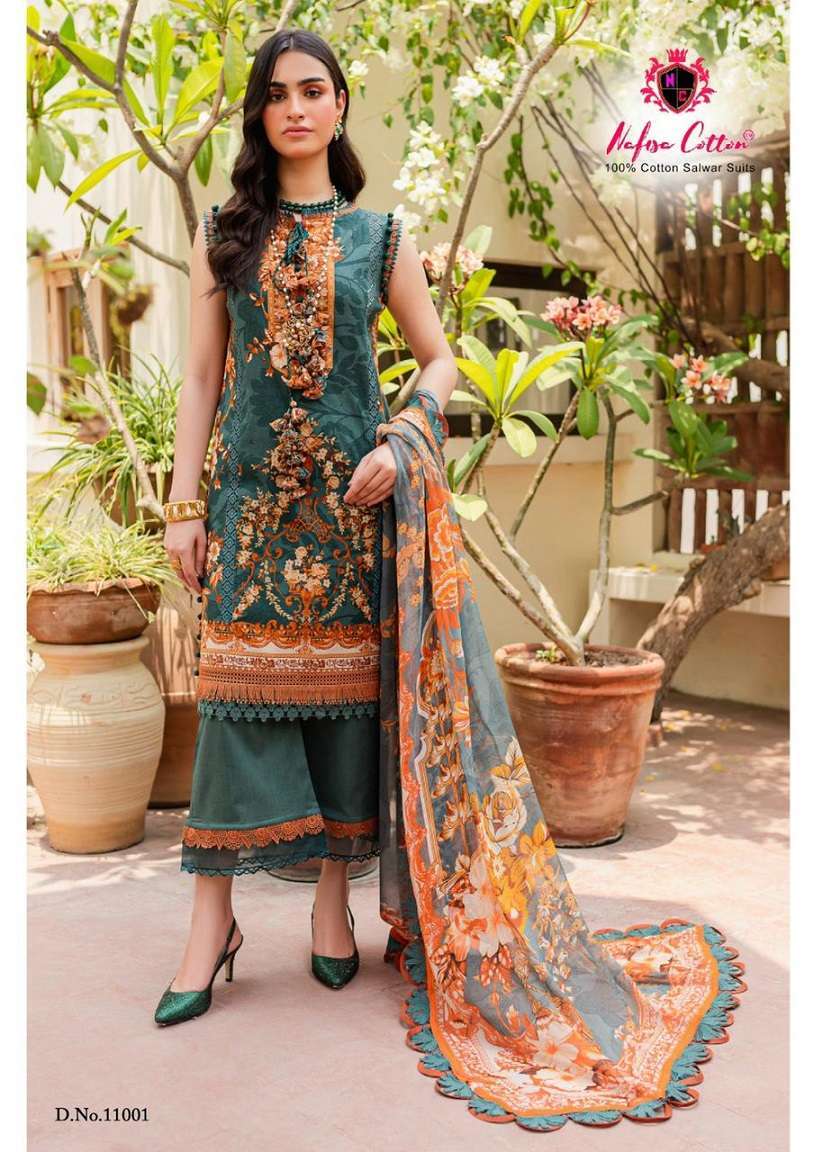 Jagruti Industries Launched Nargish Vol 11 Pure Cotton Karachi Style Dress  Material Salwar Suits Wholesale Dealer