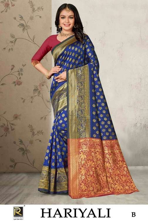 Premium Quality Heavy Banarasi Soft Silk Saree at Rs.499/Piece in surat  offer by Esomic Export