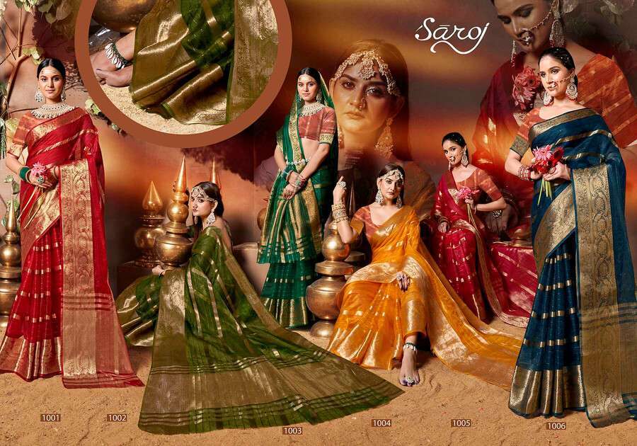 Saree In Gujarati Style - Designer Sarees Rs 500 to 1000 - SareesWala.com