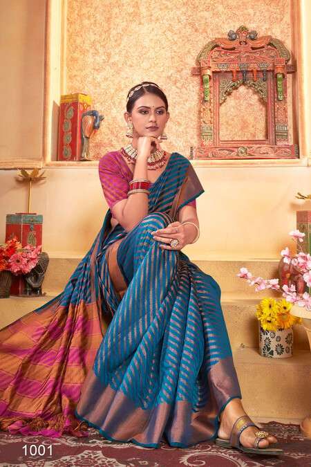 Ronisha Yukti Designer Banarasi Silk Saree Wholesale MANUFACTURERS OF SURAT