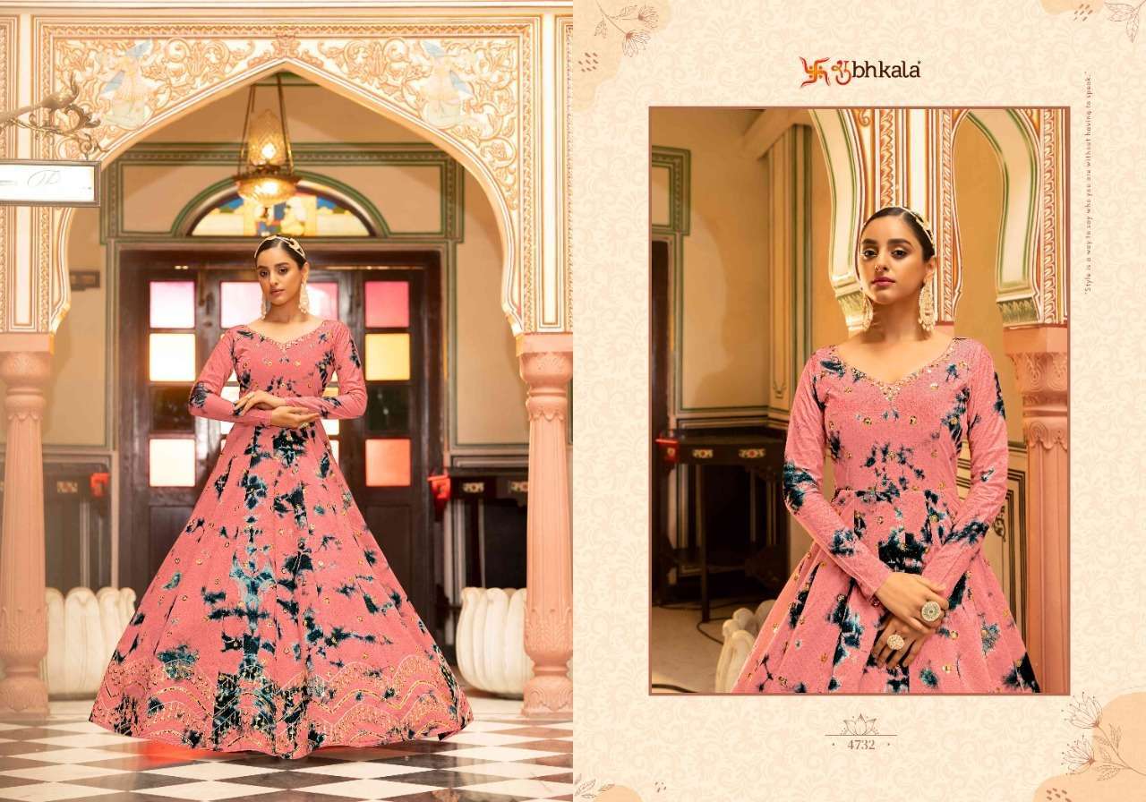 SHUBHKALA  FLORY VOL. 20 Printed Long Anarkali Gown Kurti Manufacturer in Mumbai