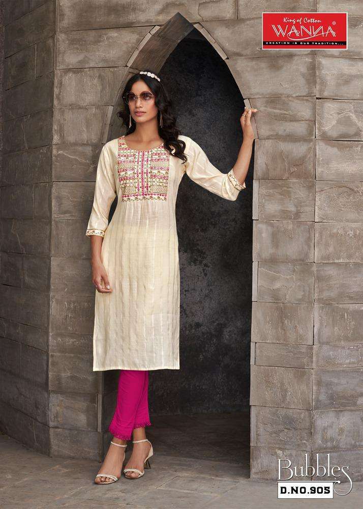 Wanna Bubbles Kurti Kapda Thread