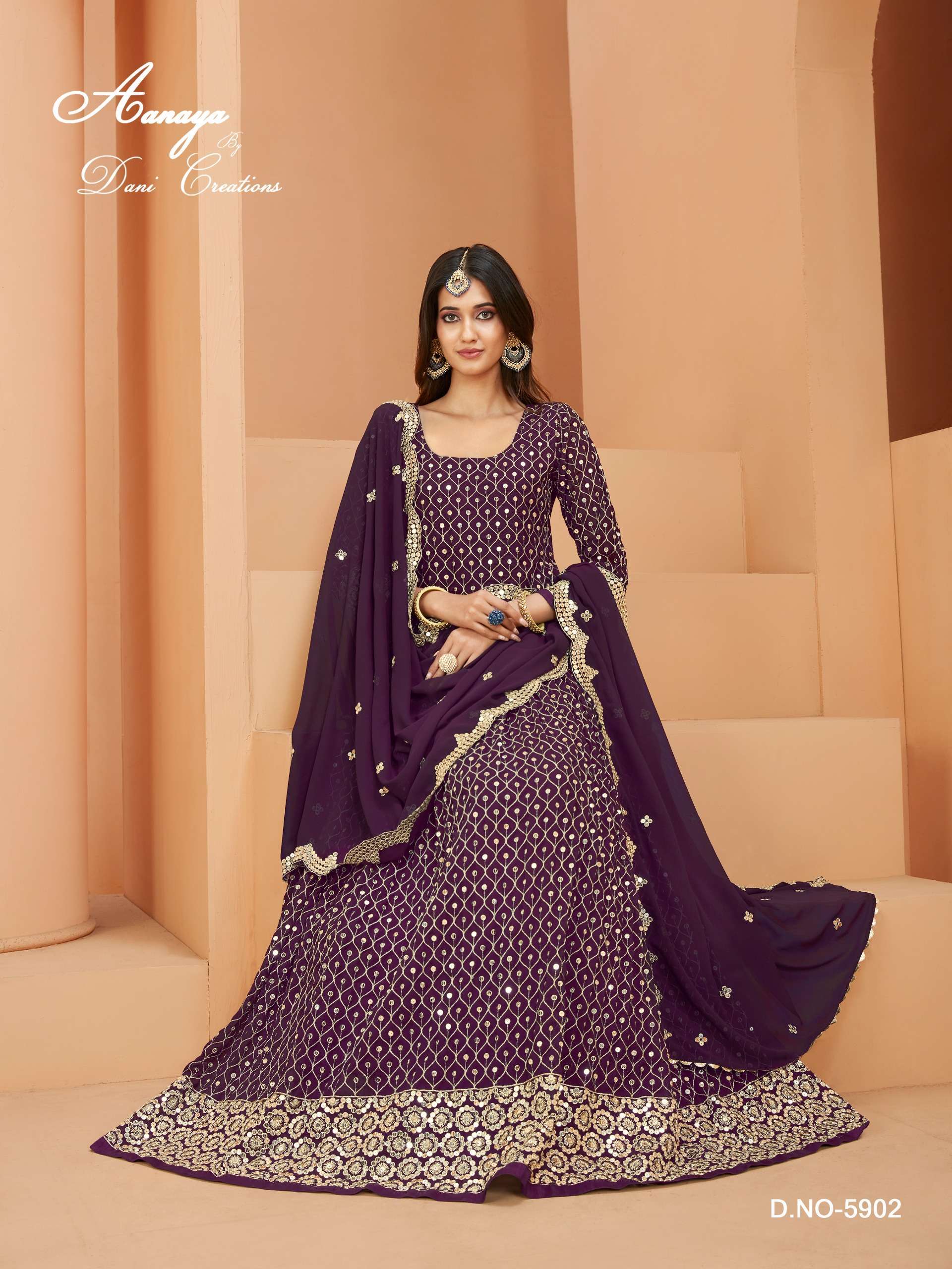 Mono Net Designer Lehenga Type Semi Stitched Salwar Suit at Rs 1951 | Salwar  Suit in Mumbai | ID: 19645822933