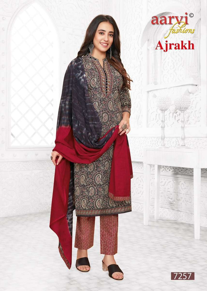 Aarvi Ajrakh Vol-2 -Kurti Pant With Dupatta Wholesale kurtis for retailers