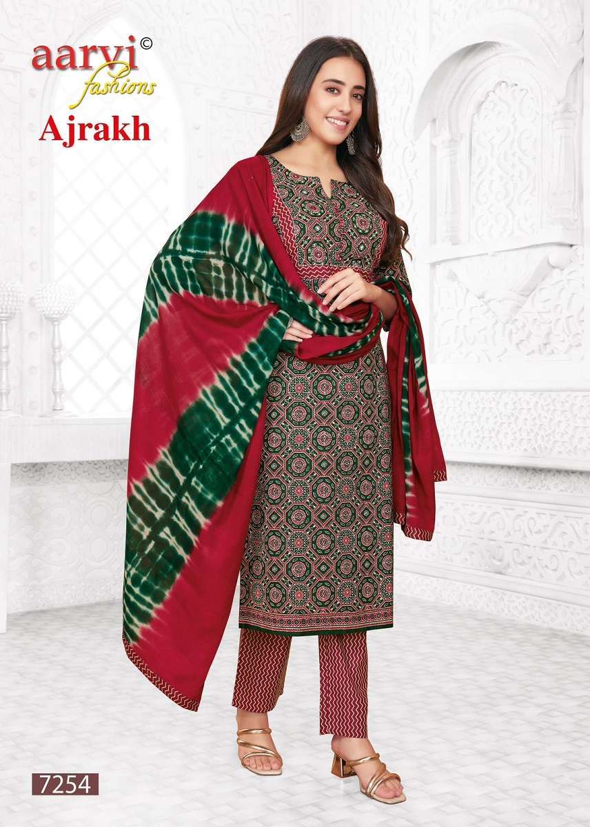 Aarvi Ajrakh Vol-2 -Kurti Pant With Dupatta Wholesale kurtis for retailers