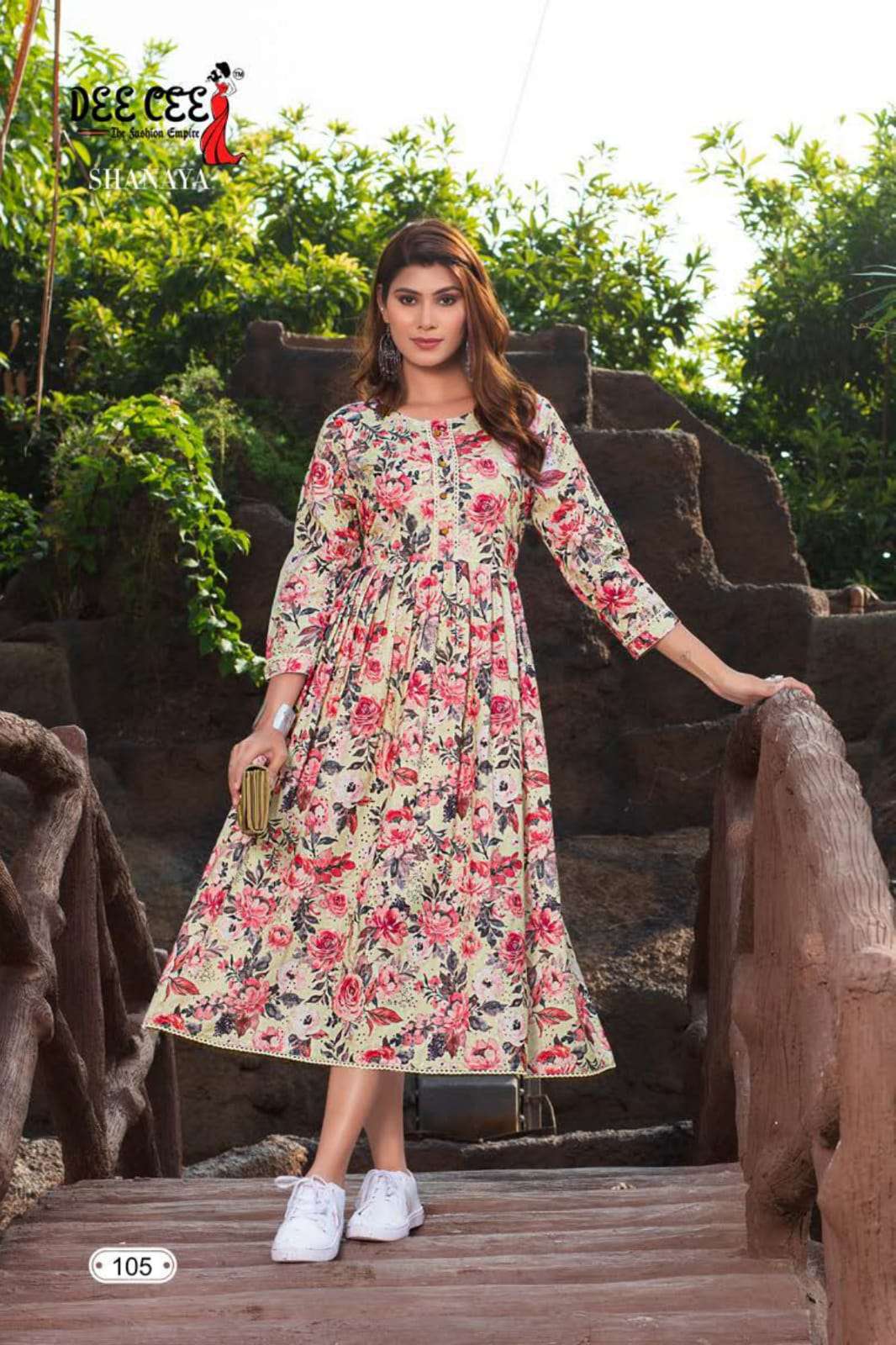 Buy Women Pink Floral Printed Anarkali Top N Straight Pant Work Wear Online  at Best Price | Cbazaar