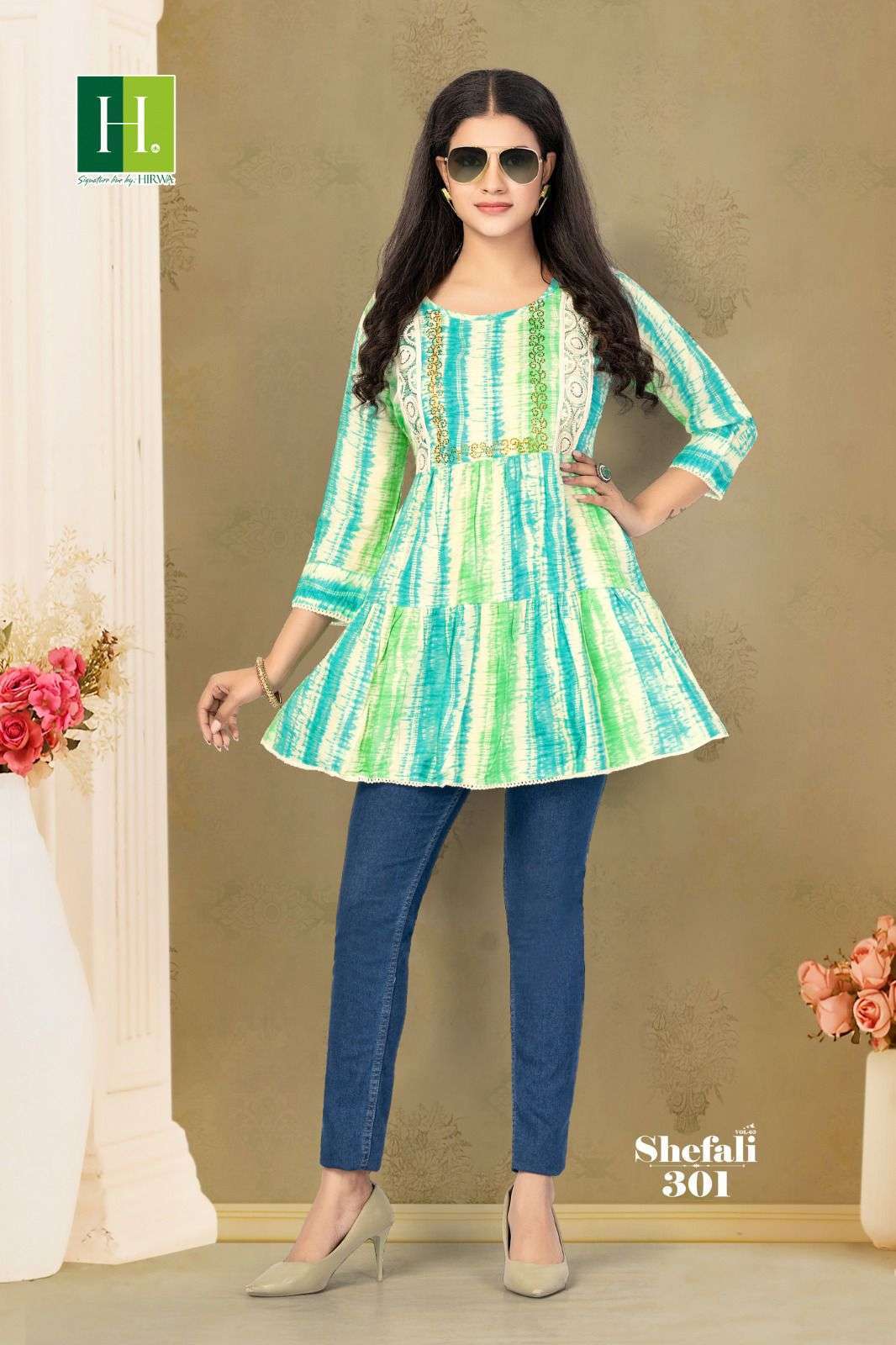 HIRWA SHEFALI-3 Cheap kurtis wholesale