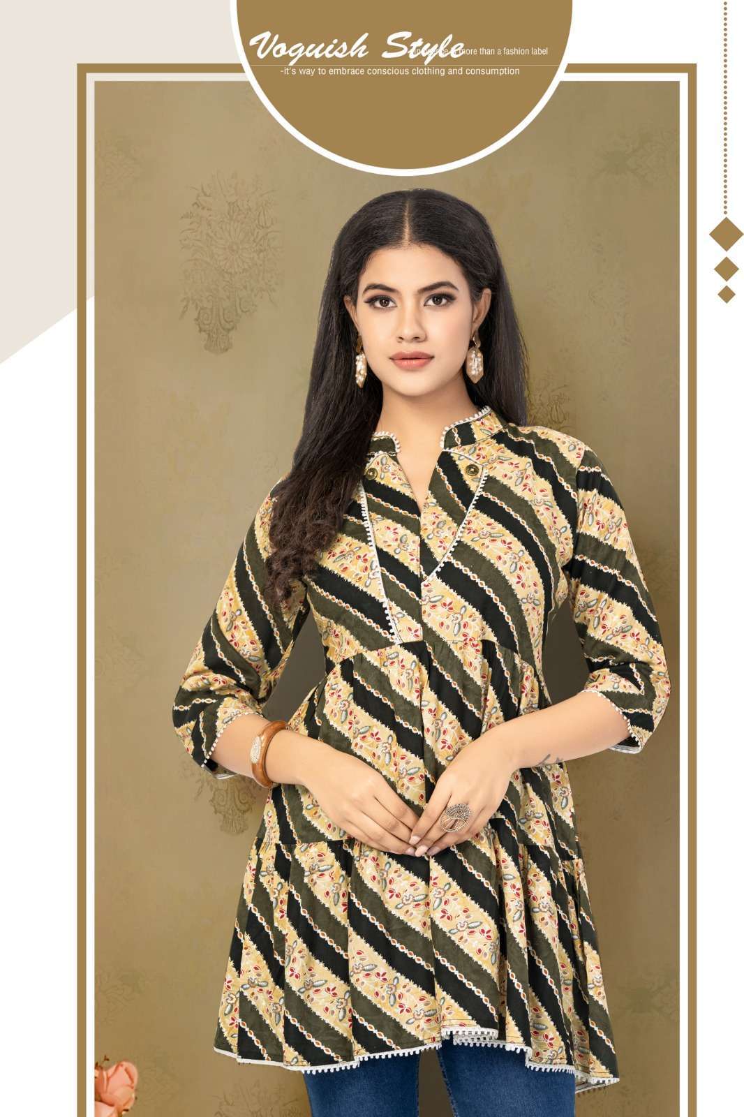 HIRWA SHEFALI Vol-3 Kurti Surat textile market