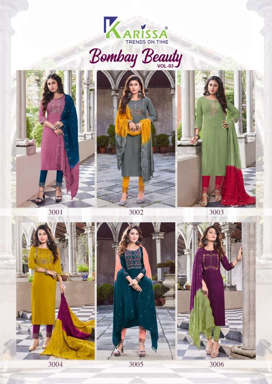 KARISSA BOMBAY beauty vol-3  Wholesale kurtis