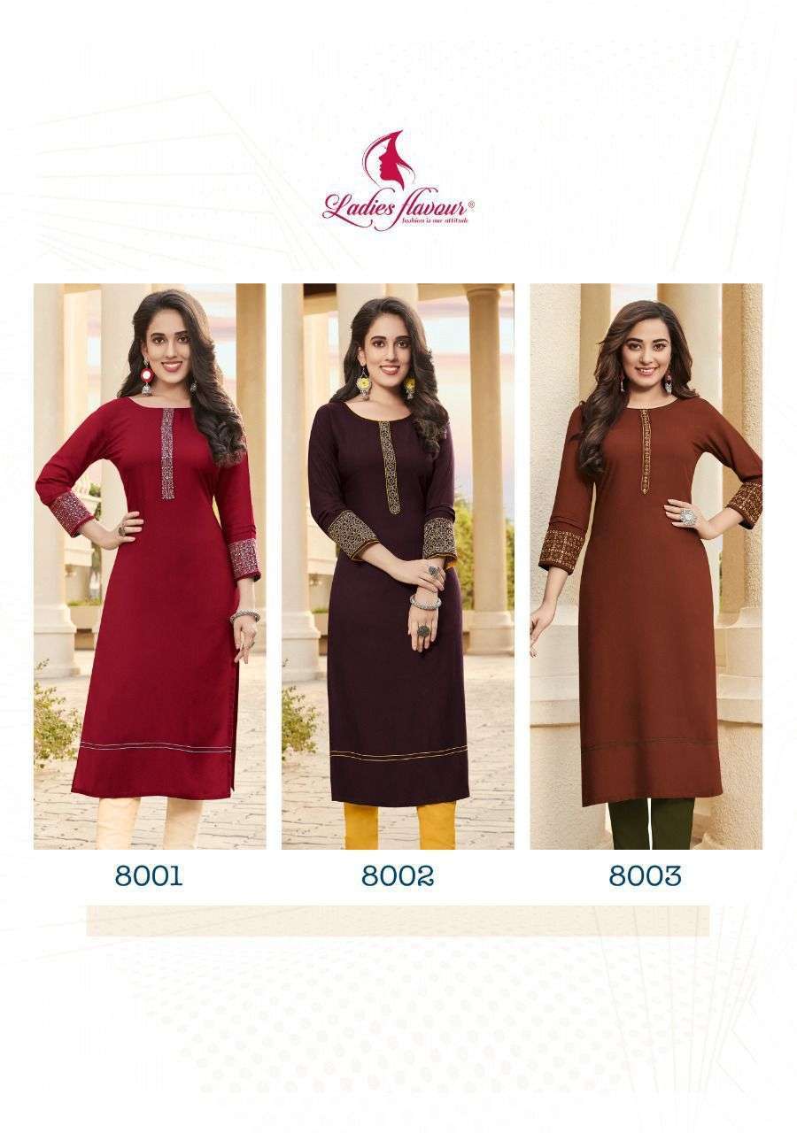  Ladies Flavour Serena vol-8 Kurti wholesalers in Ahmedabad