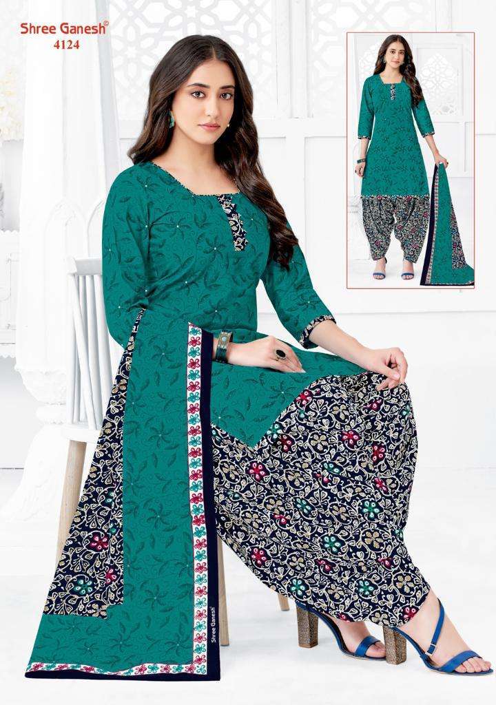 Buy Shree Ganesh Cotton Women's Cotton Print Unstitched Salwar Suit Material,  2 Mtr Printed Cotton Salwar Printed Dupatta (Free Size, Yellow kurti or  Green salwar) at Amazon.in