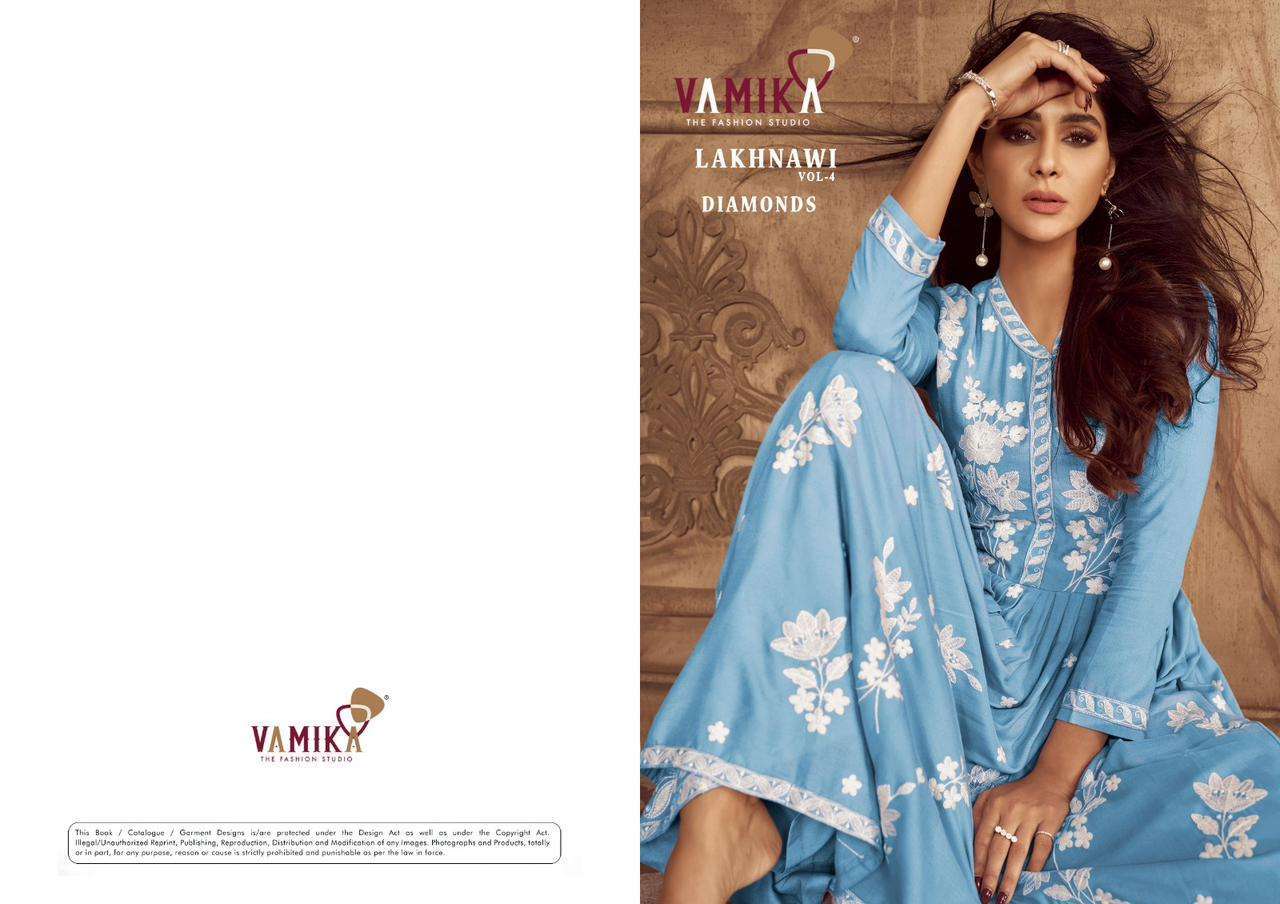 Vamika LAKHNAVI VOL-4   Kurti material wholesale in India