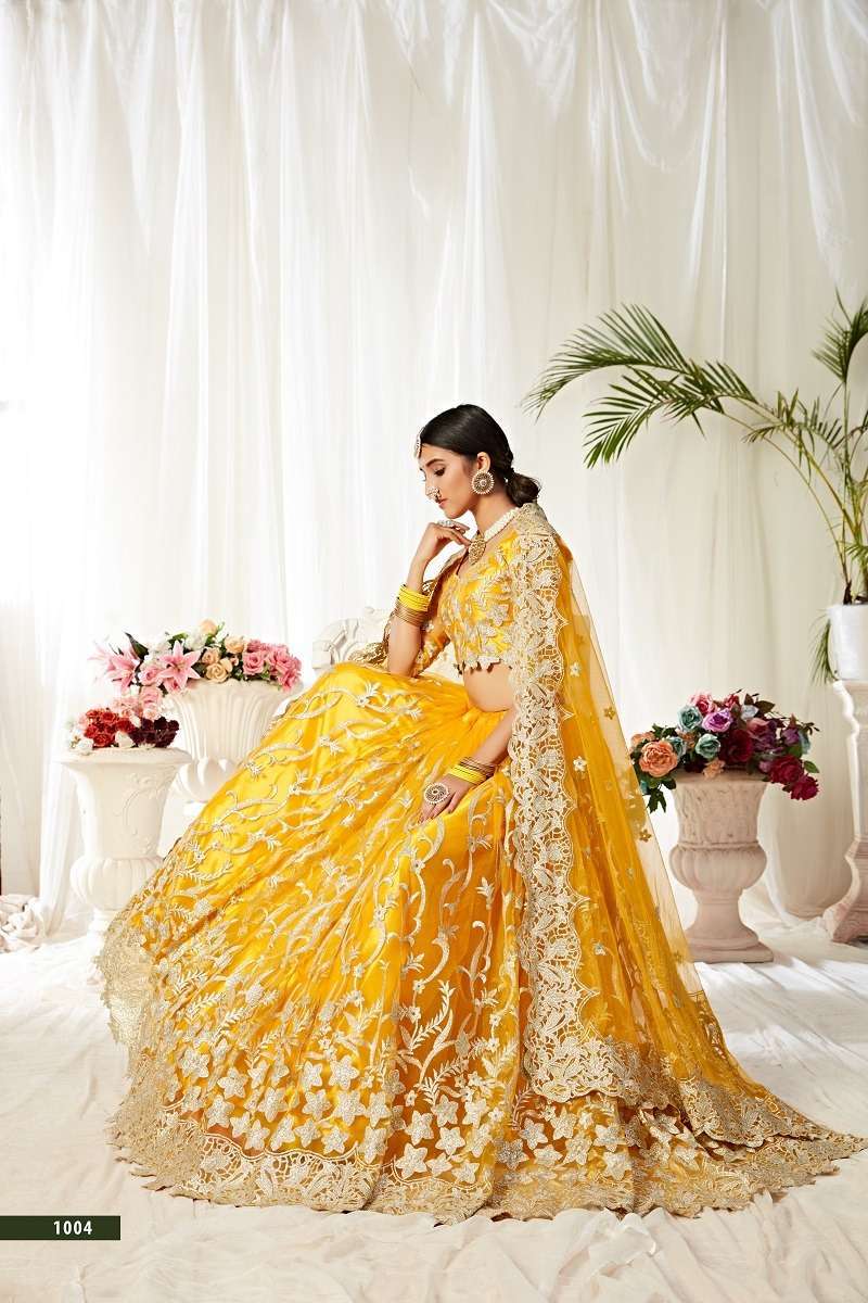 15 Trending Yellow Lehenga Choli Designs for Traditional Look | Designer  lehenga choli, Choli designs, Indian outfits lehenga
