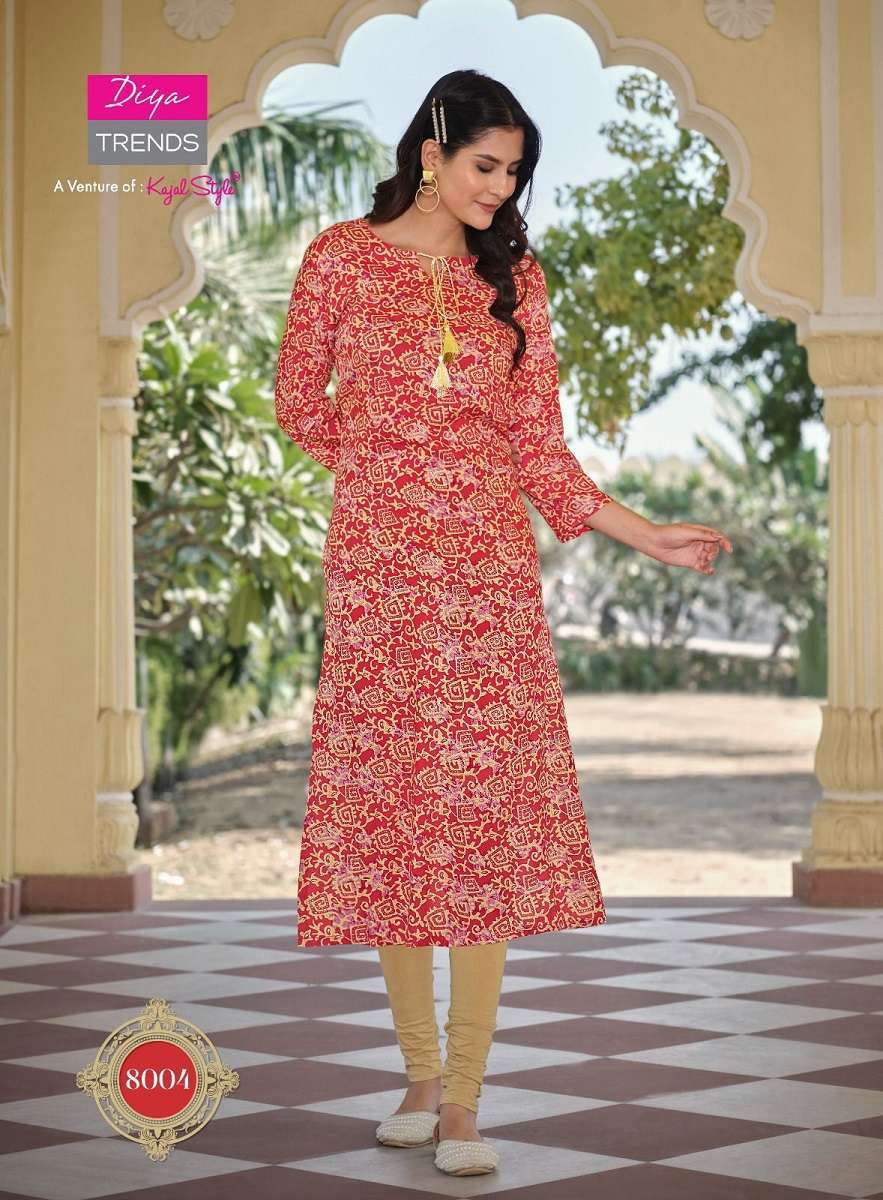 Diya Trends Garden City Vol-8 Surat designer kurtis wholesale