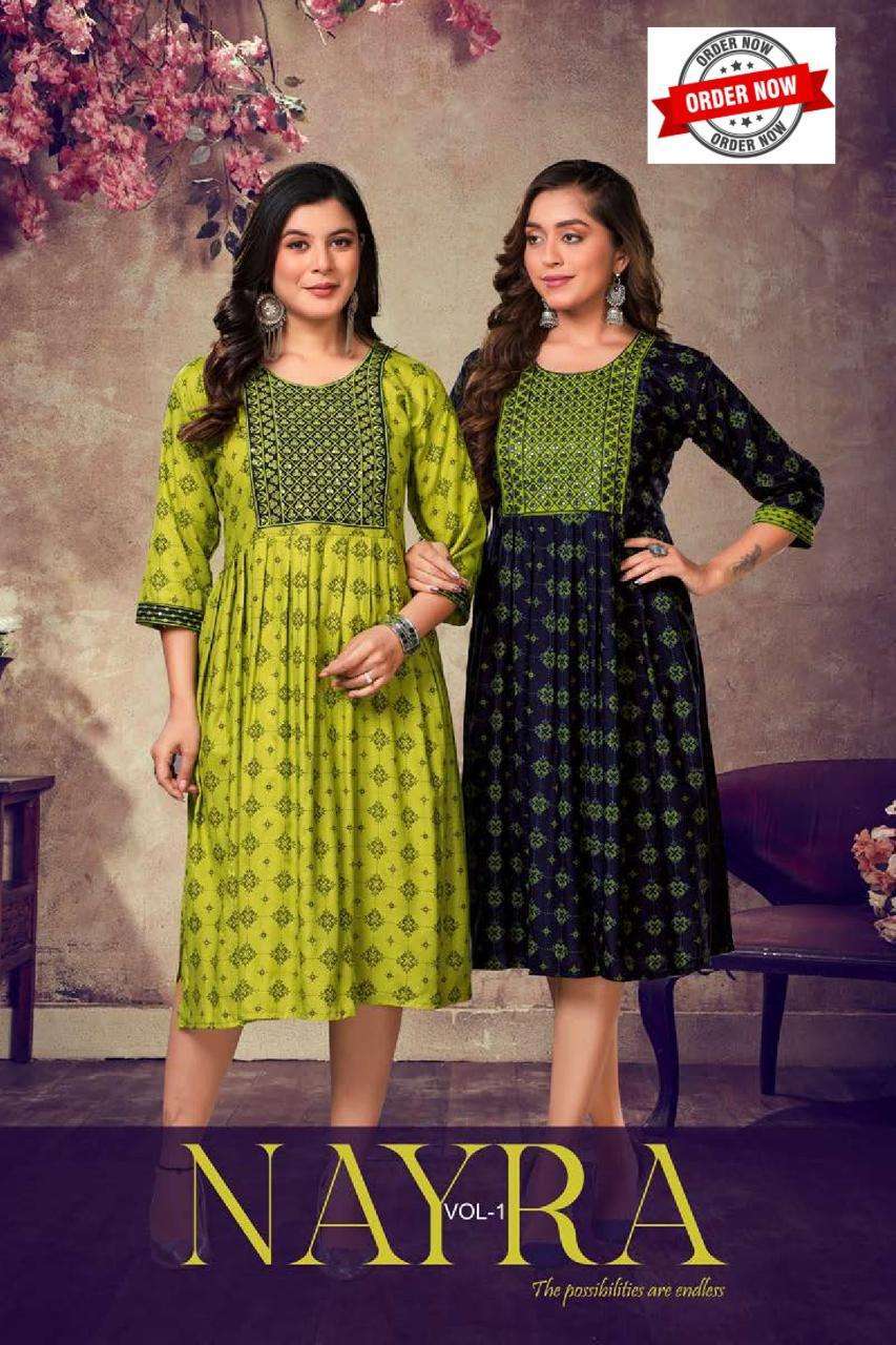 FT NAYRA VOL.1 Wholesale kurti manufacturers in Surat