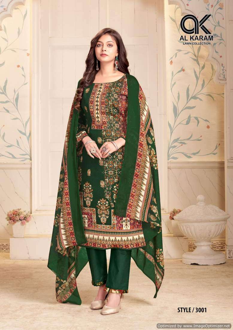 Al Karam Mahjabeen Vol-3 Wholesale dress material market in Delhi