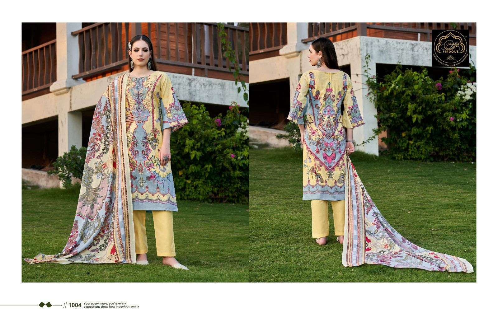 Firdous Naira Vol 1 Cotton Dupatta Printed Bridal dress material wholesale in Mumbai