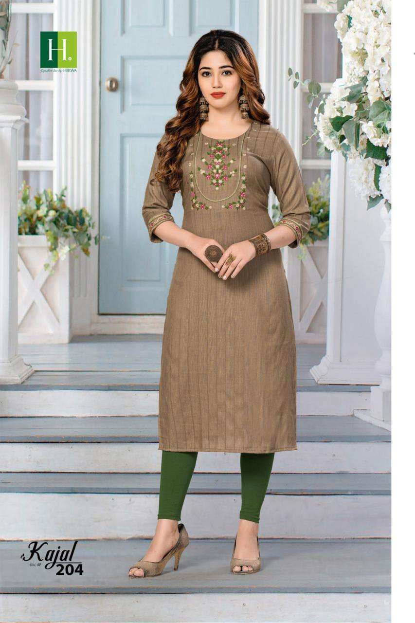 HIRWA KAJAL VOL-2  Kurti wholesale distribution in Mumbai