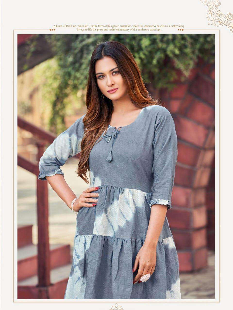 HIRWA Shirley Wholesale Kurtis for retailers in Surat