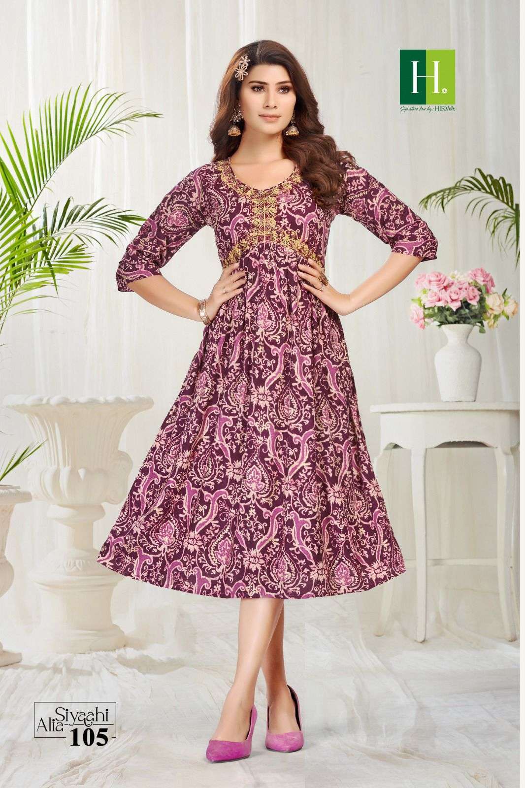 HIRWA SIYAAHI ALIA Boutique kurtis manufacturers