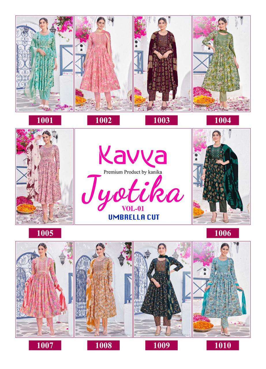 KAVYA JYOTIKA VOL 1  Designer kurtis wholesale in Kolkata