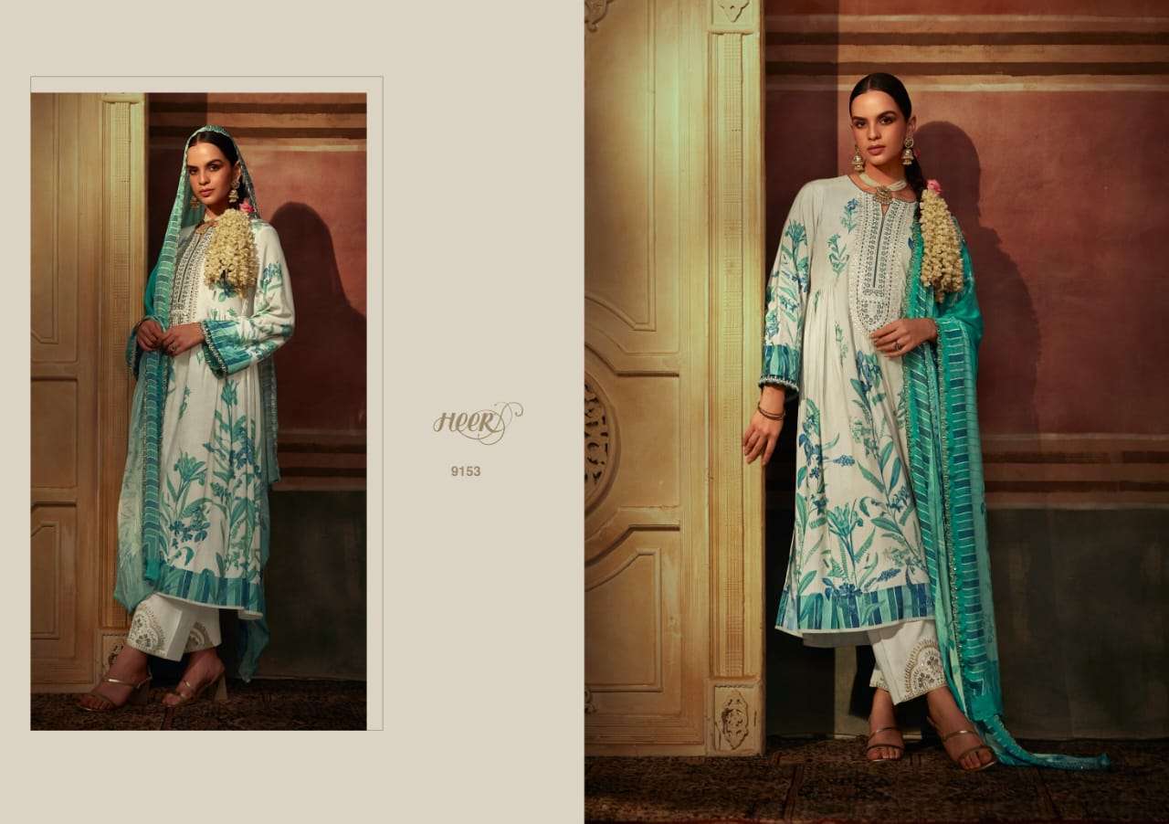 Kimora Heer Zulfa Maslin Digital Printed Designer salwar kameez wholesalers in Delhi