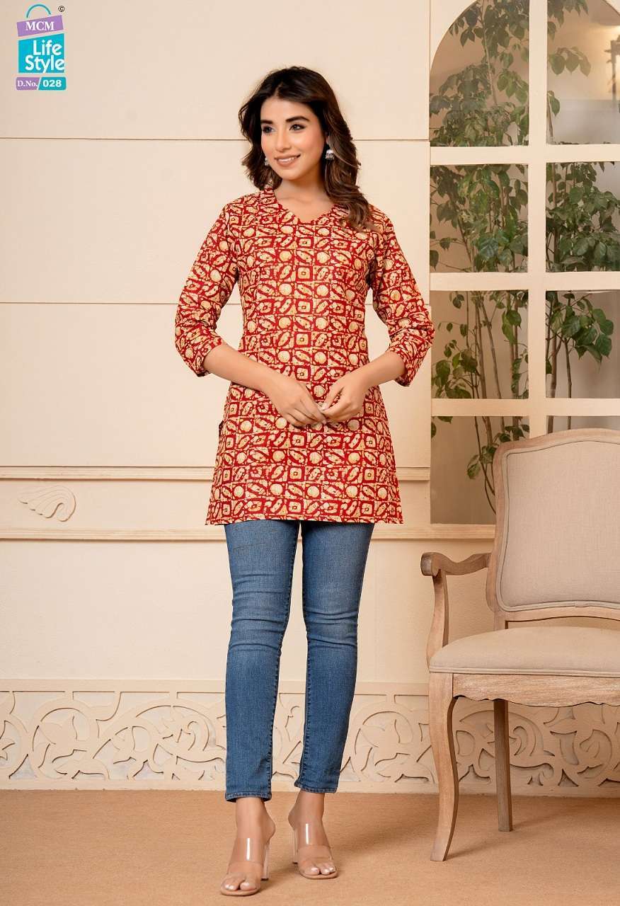 Mcm Kashvi Vol -2 – Short Tops Kurti distributors in Hyderabad