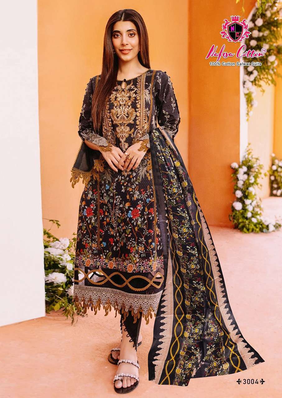 Nafisa Mehra Karachi Vol-3 Cotton Dress Material suppliers in Delhi