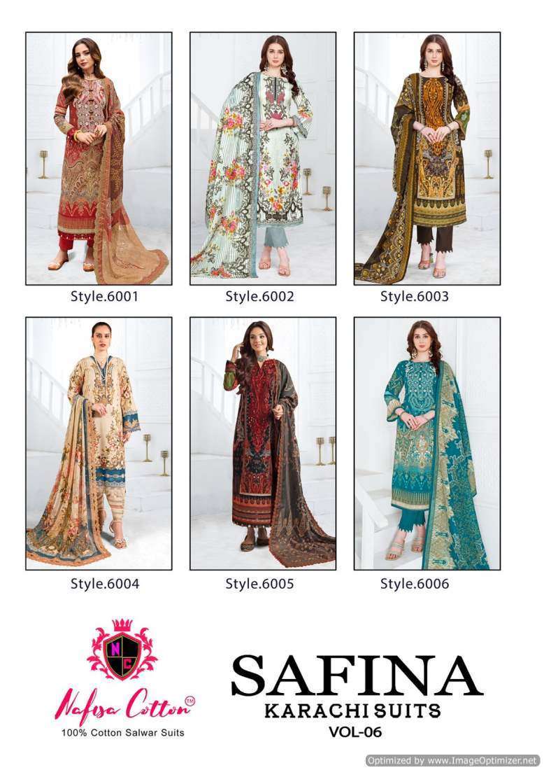 Nafisa Safina Vol-6  Chanderi dress material in Jaipur