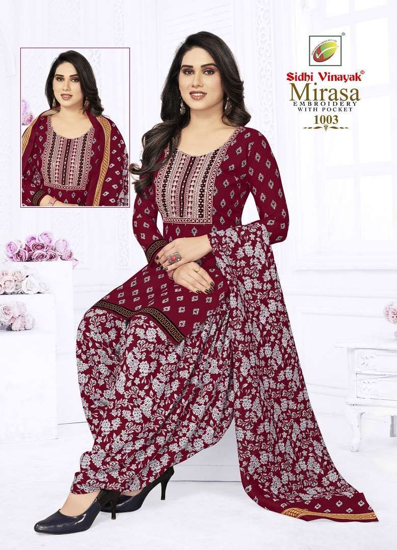 Sidhi Vinayak Mirasa Vol-1 Rayon dress materials suppliers