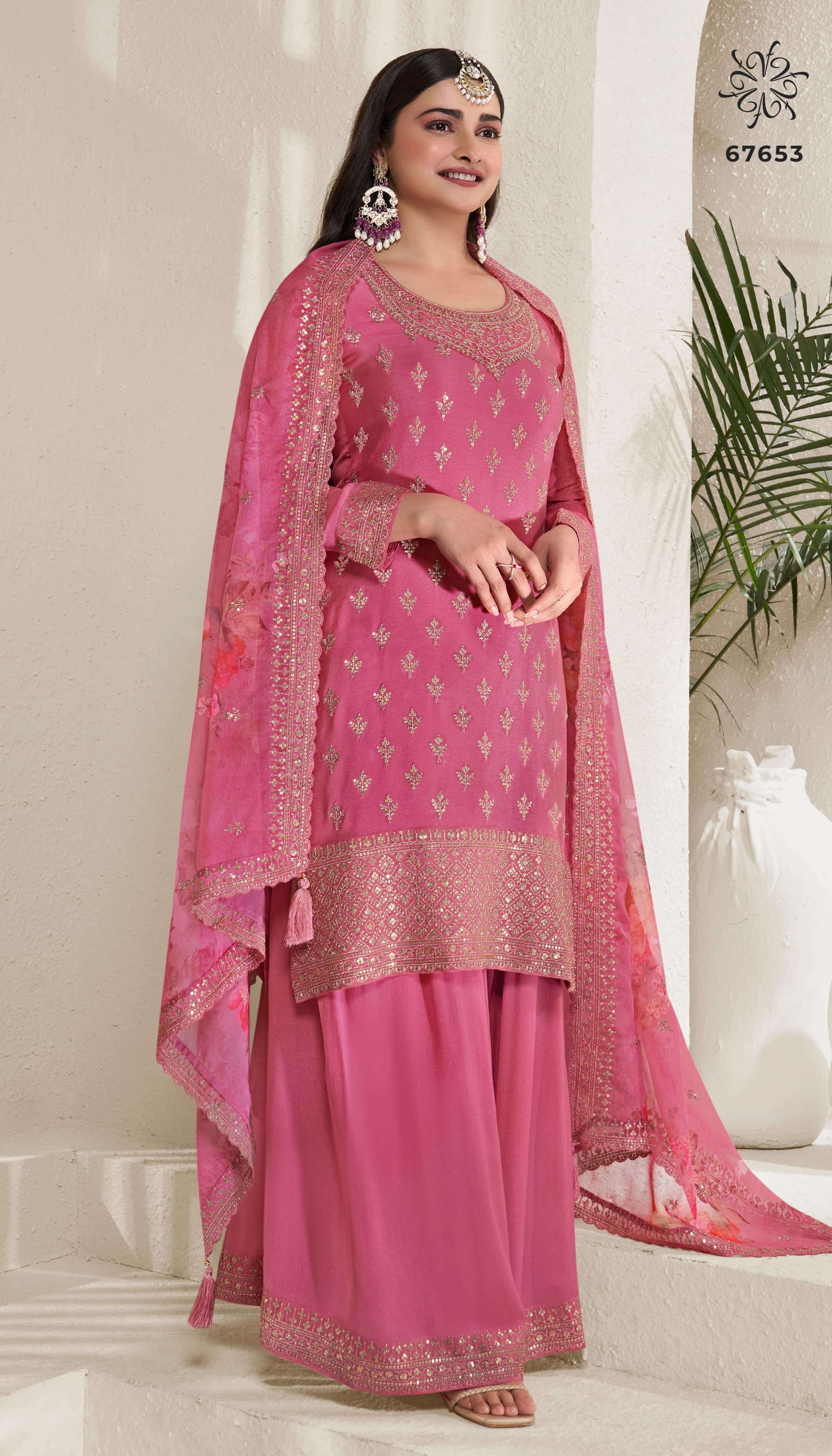 Vinay Kuleesh Shalini Embroidered salwar kameez manufacturers in Bangalore