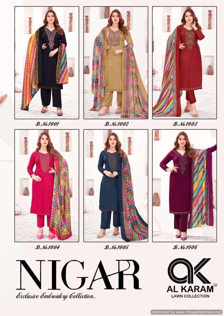 Al Karam Nigar Vol-1 Best wholesale dress materials in Bangalore