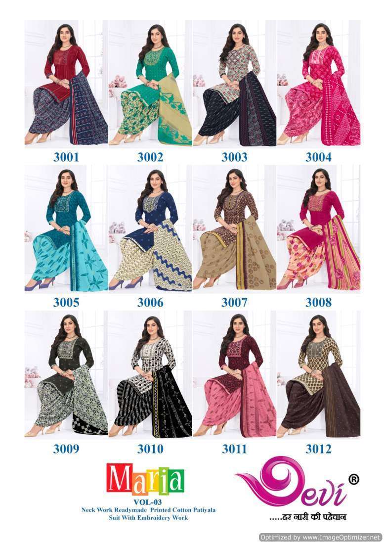 Devi Maria Vol-3 Churidar dress materials