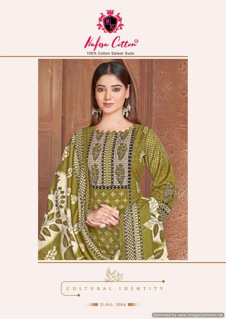 Nafisa Esra Vol-5 Cotton Silk dress materials in Mumbai