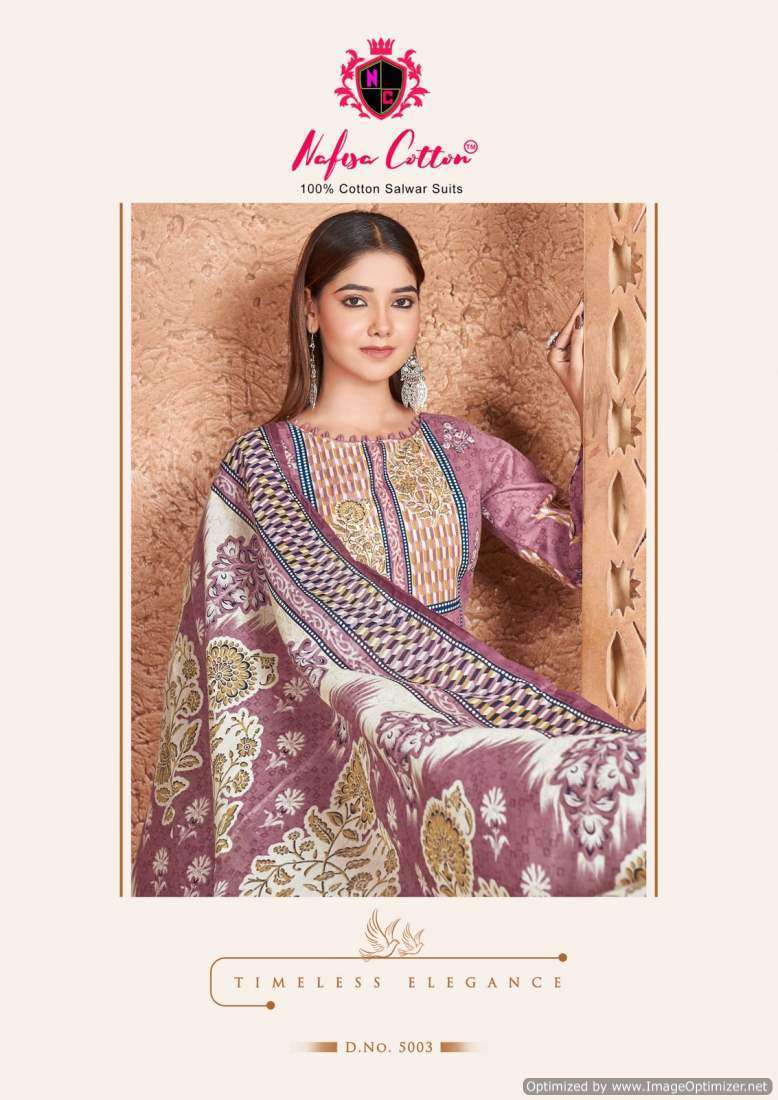 Nafisa Esra Vol-5 Cotton Silk dress materials in Mumbai