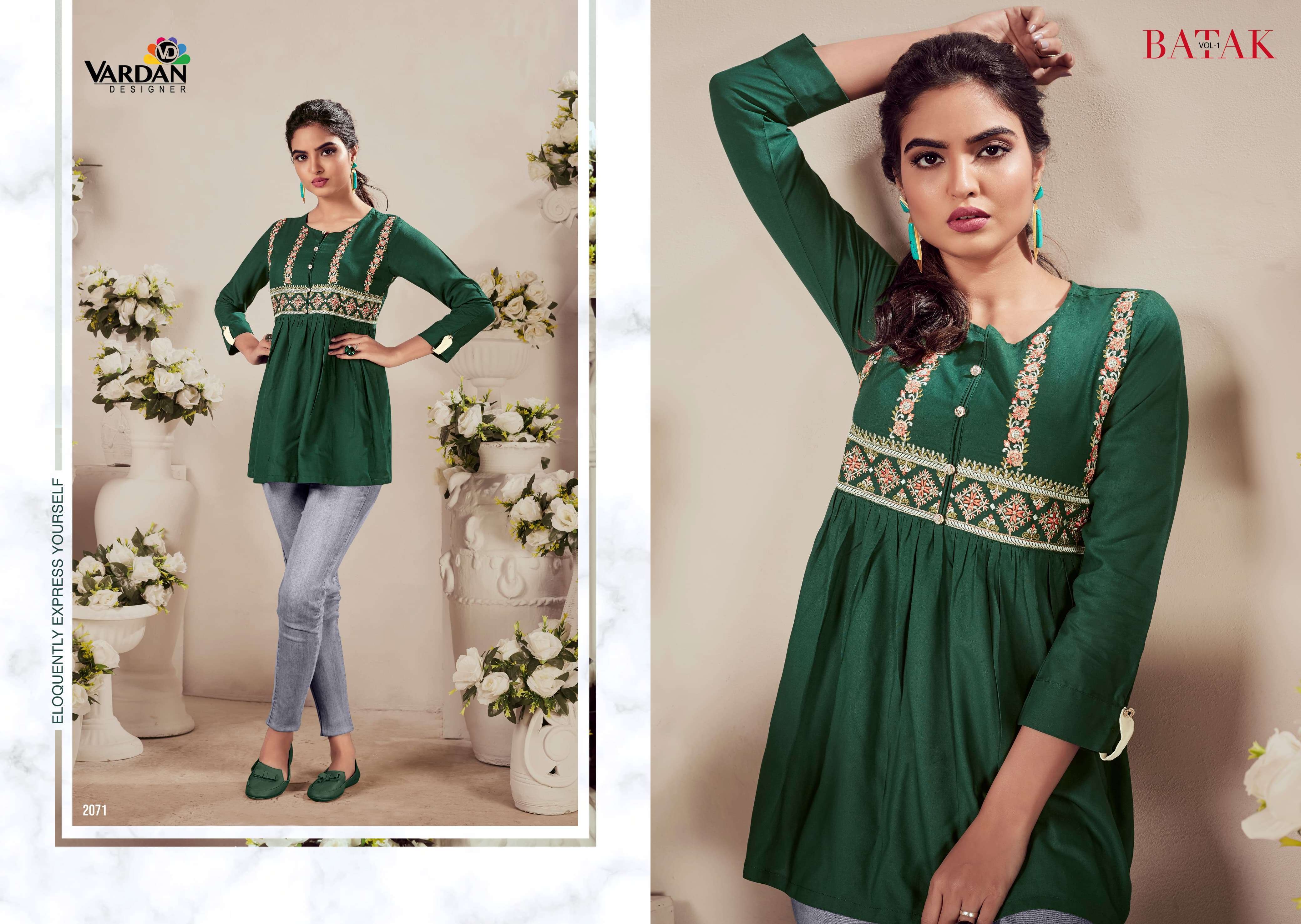 Vardan Designer BATAK- Vol- 1 Kurti market in Hyderabad