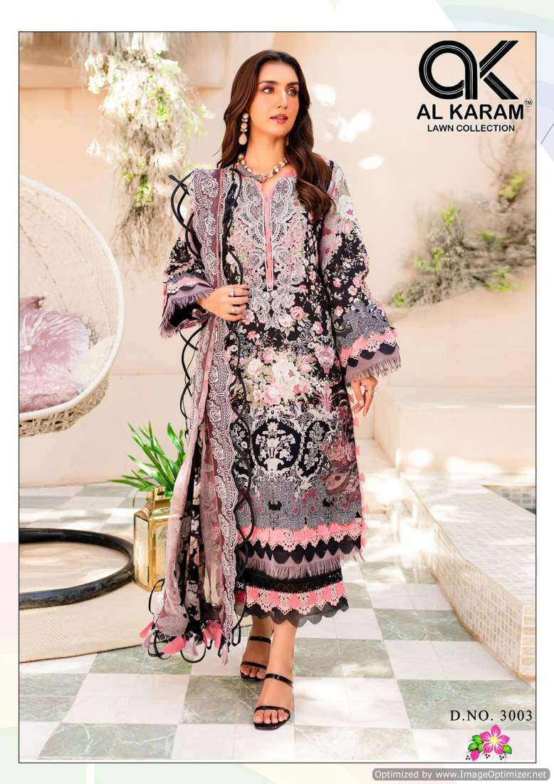 Al Karam Florence Vol 3 Cotton Ladies dress material wholesale Mumbai