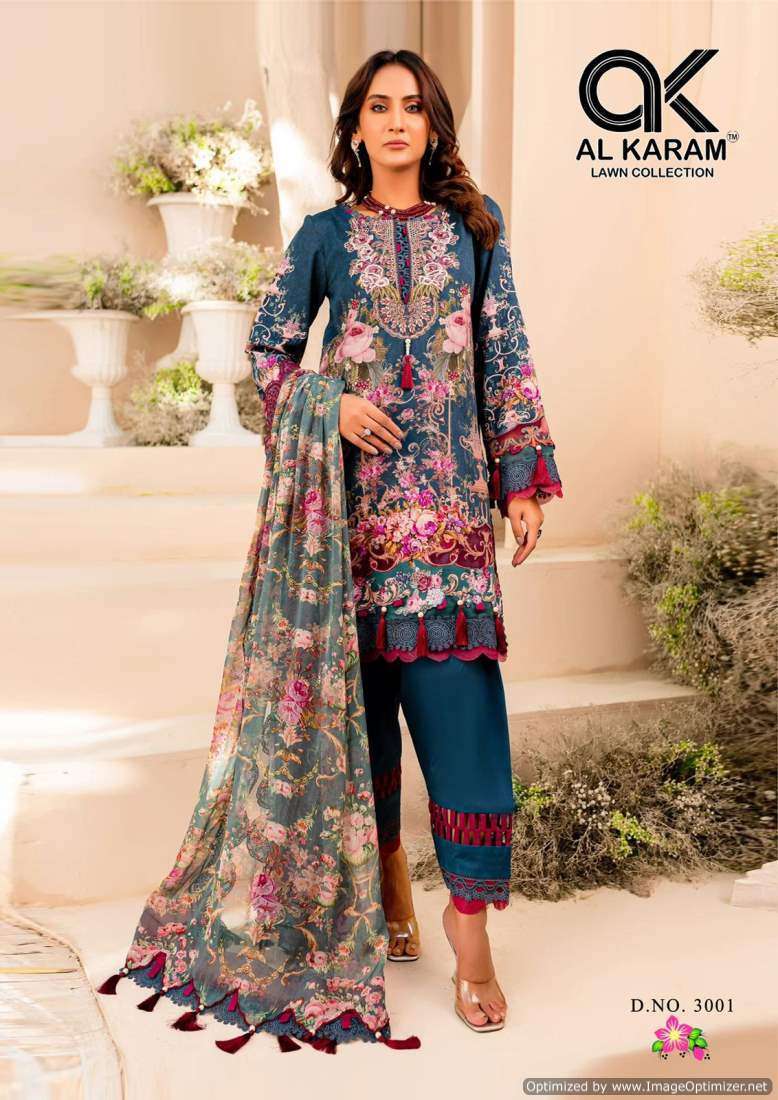 Al Karam Florence Vol 3 Cotton Ladies dress material wholesale Mumbai