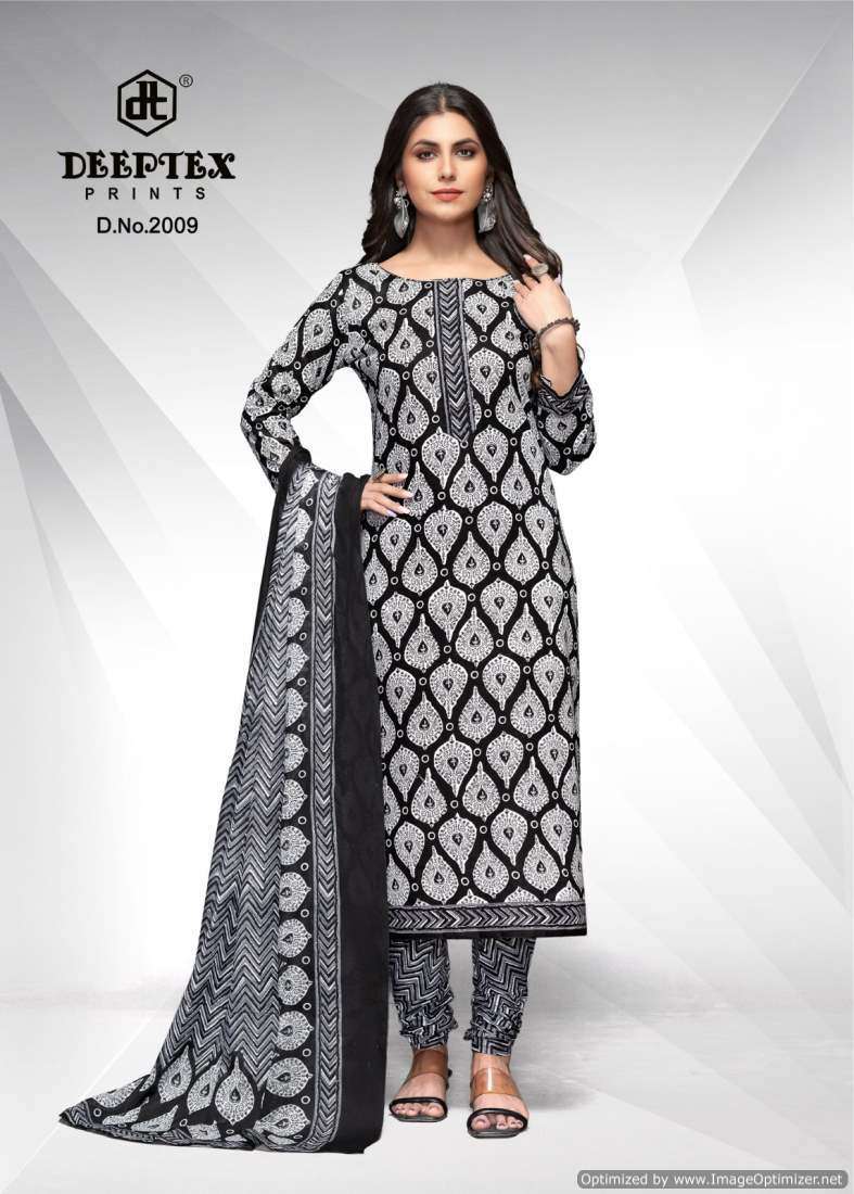 Deeptex Aaliza Black And White Vol-2 Surat dress material market rate